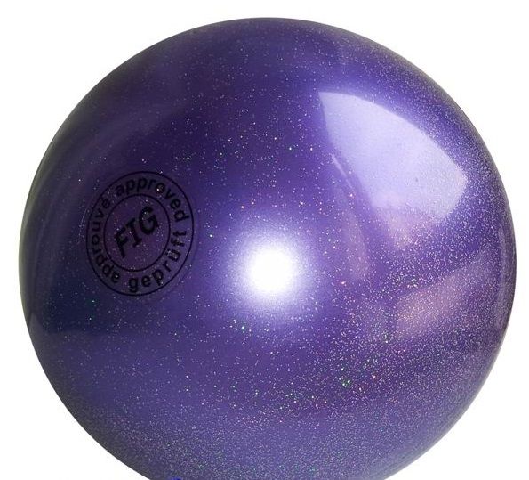 TULONI | Ball Tuloni 16 cm Metallic-Glitter col. Viola Art. T0101_1