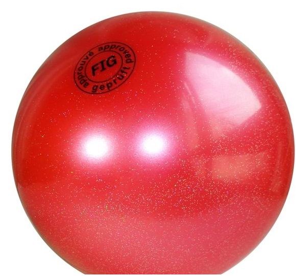 TULONI | Ball Tuloni 16 cm Metallic-Glitter col. Red Art. T0104_1