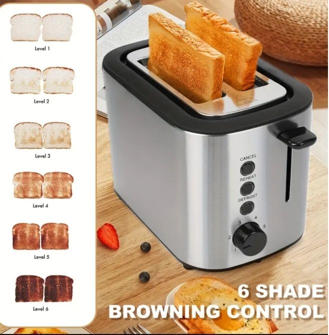 Stainless steel 2-Slice Toaster_0