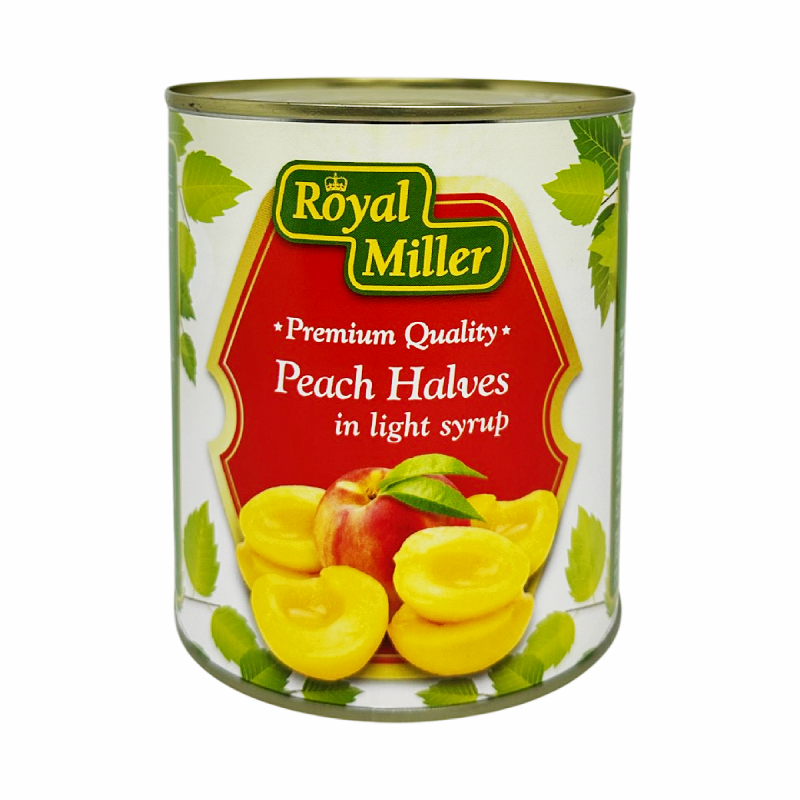 Royal Miller Peach Halves 820g_0