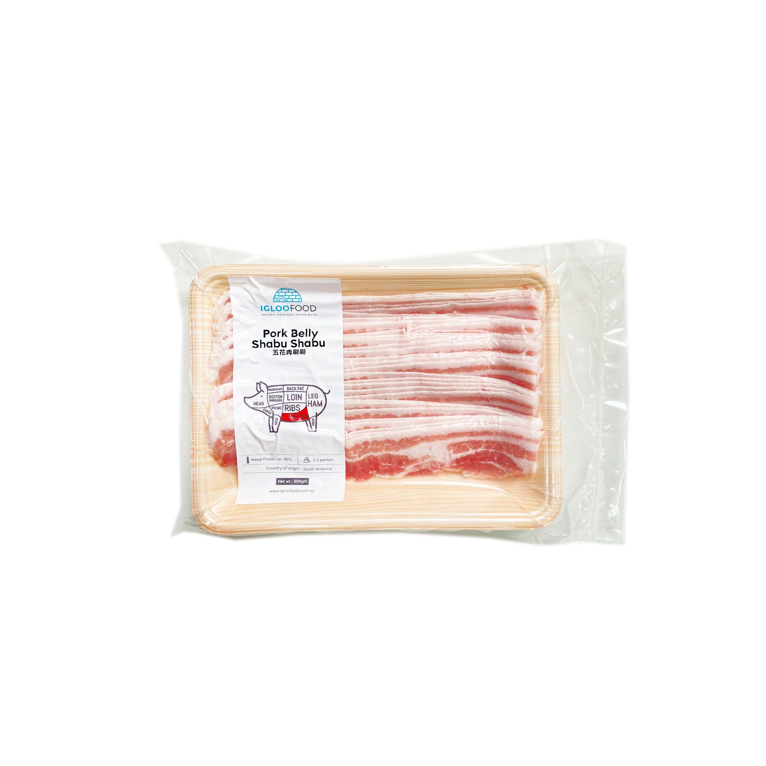 Frozen Pork Belly Shabu 300g_0