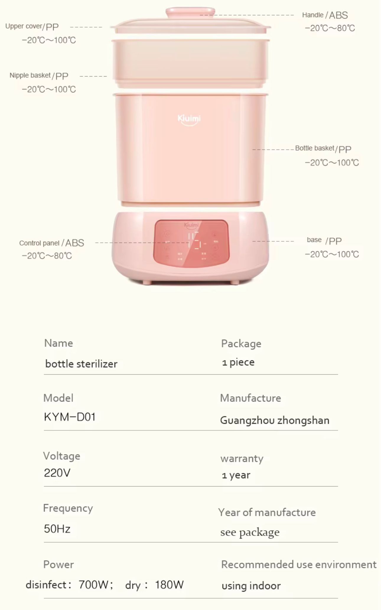 Baby bottle & feeding Sterilizer _4