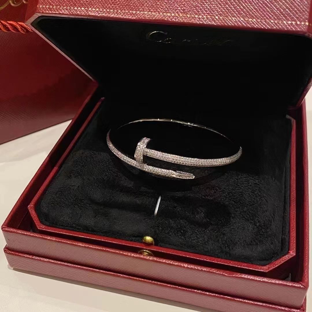 Cartier Full Diamonds Nail Bracelet_2