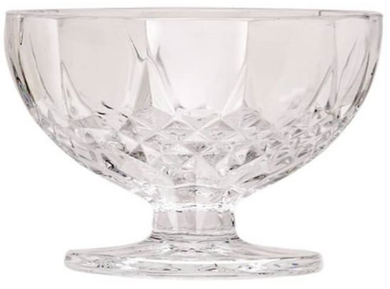 (6) Crystalite Footed Ice Cream Bowls - 220ml_0