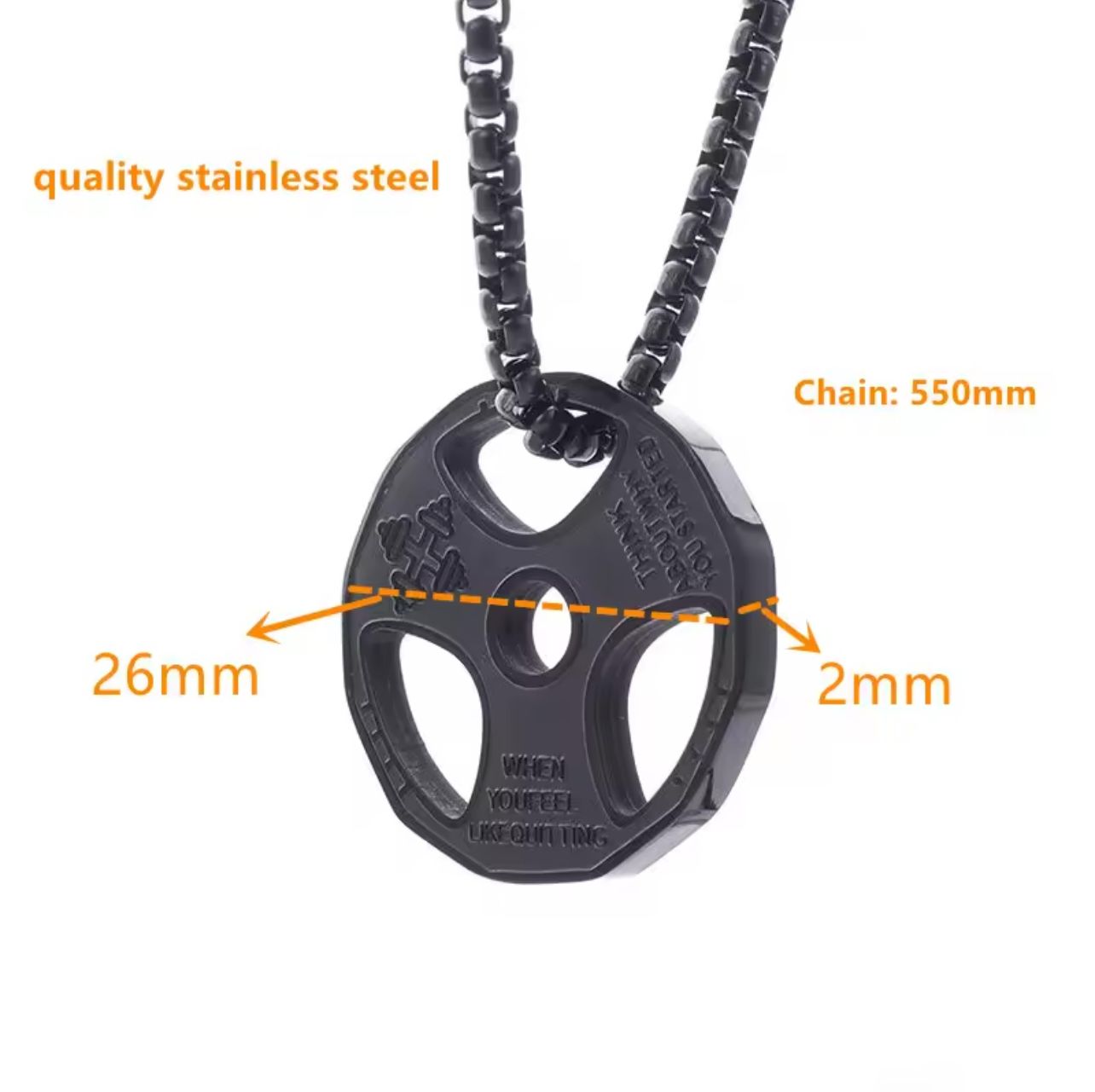 Collier Poids de Musculation – Symbole de Puissance et de Détermination_2