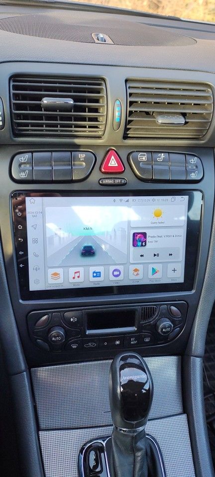 Rádio 9" Android Mercedes W203 S203 A209 Carplay 2/32GB GPS WiFi _2