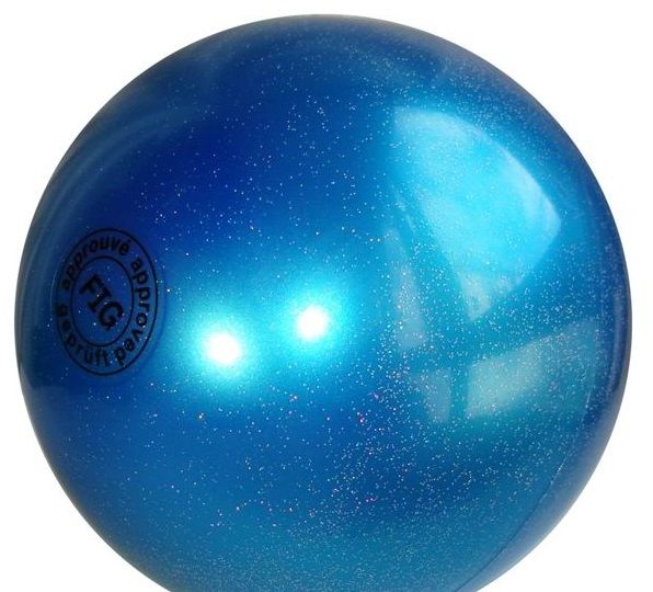 TULONI |  Ball Tuloni 16 cm Metallic-Glitter col. Blue Art. T0106_3