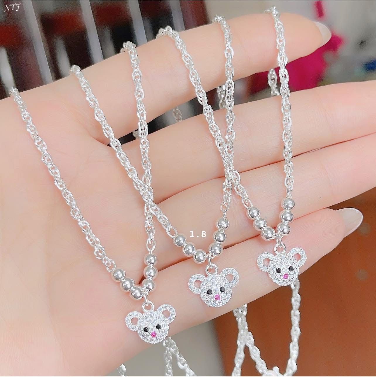 Baby silver necklace _0