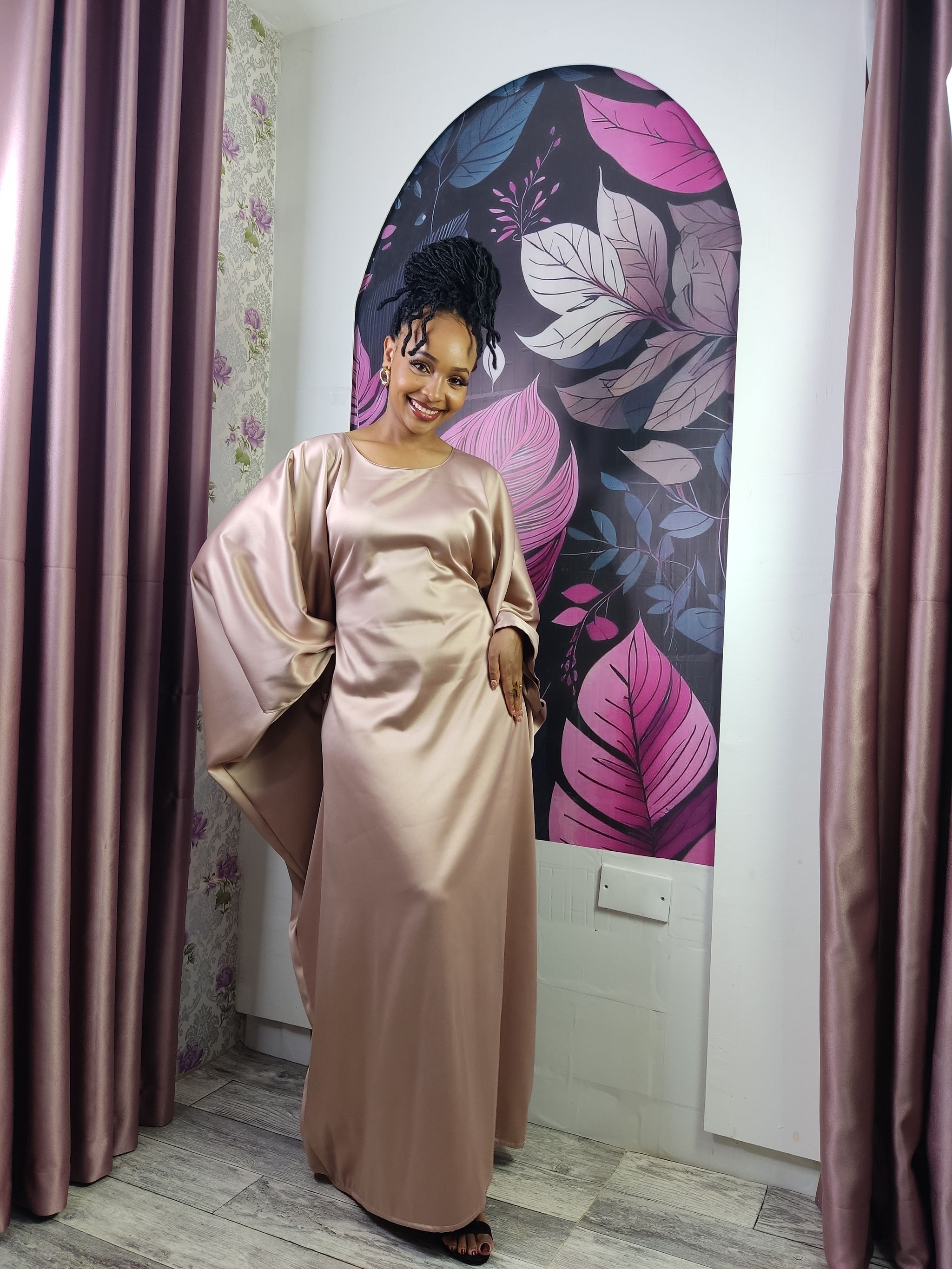 Champagne Modest Luxury Kaftan _2