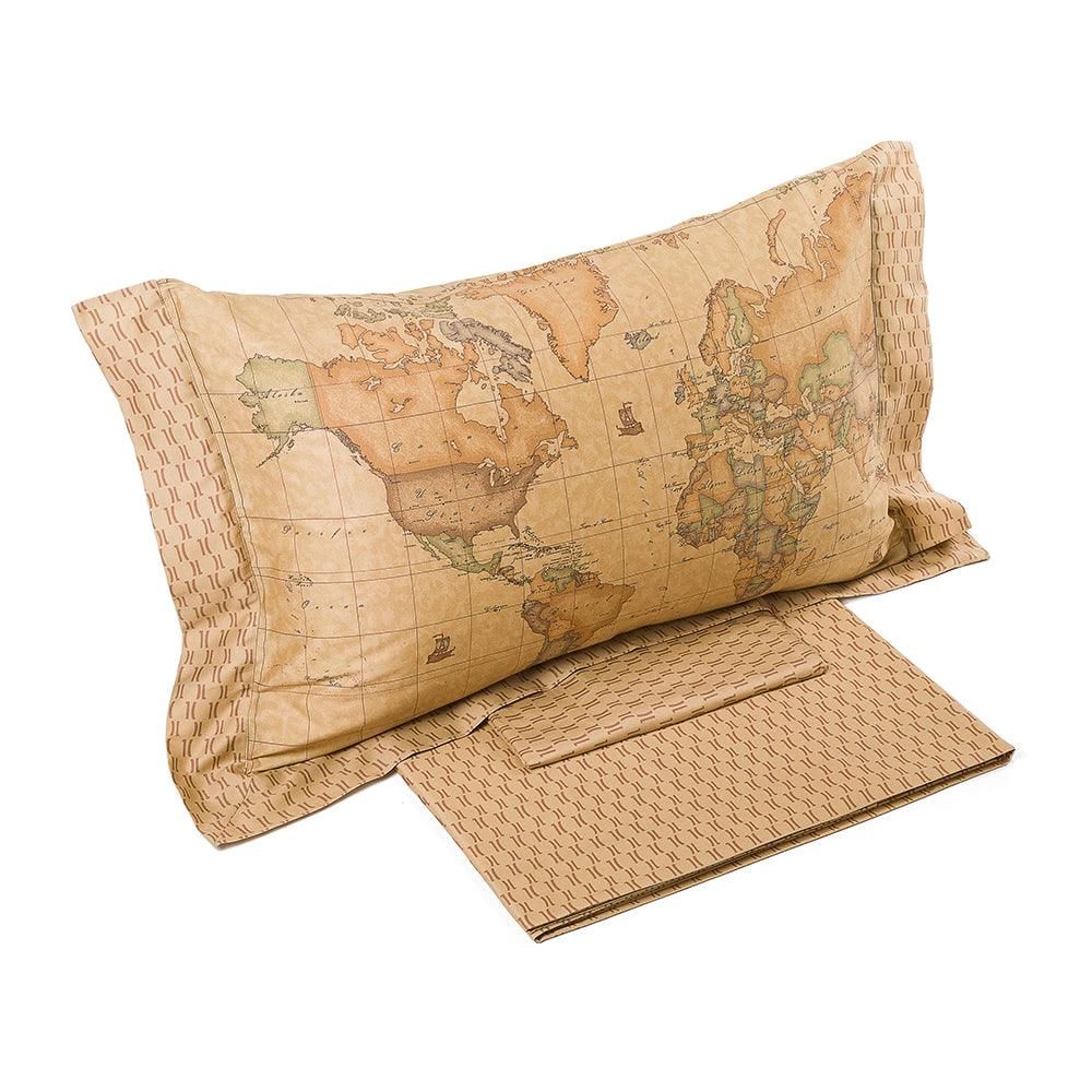 Alviero Martini Geo Classic Lenzuola in Raso di cotone Matrimoniale 1008001 2310S200_0