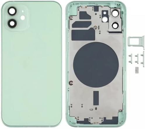 Coque arrière de rechange pour iPhone 12 6,1" – Complet avec outils – Kit de réparation professionnel (vert)_1