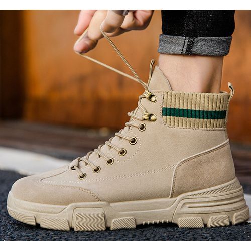 Men waterproof lace up desert boots_2