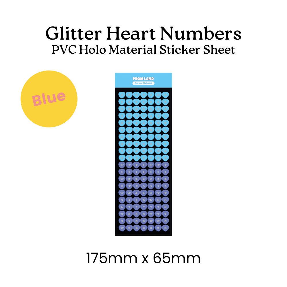 Glitter Heart Numbers_5