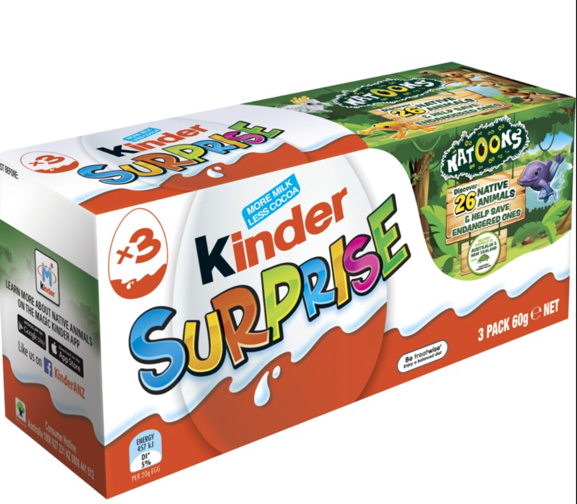 Kinder Surprise Chocolate Egg 3 Pack _0