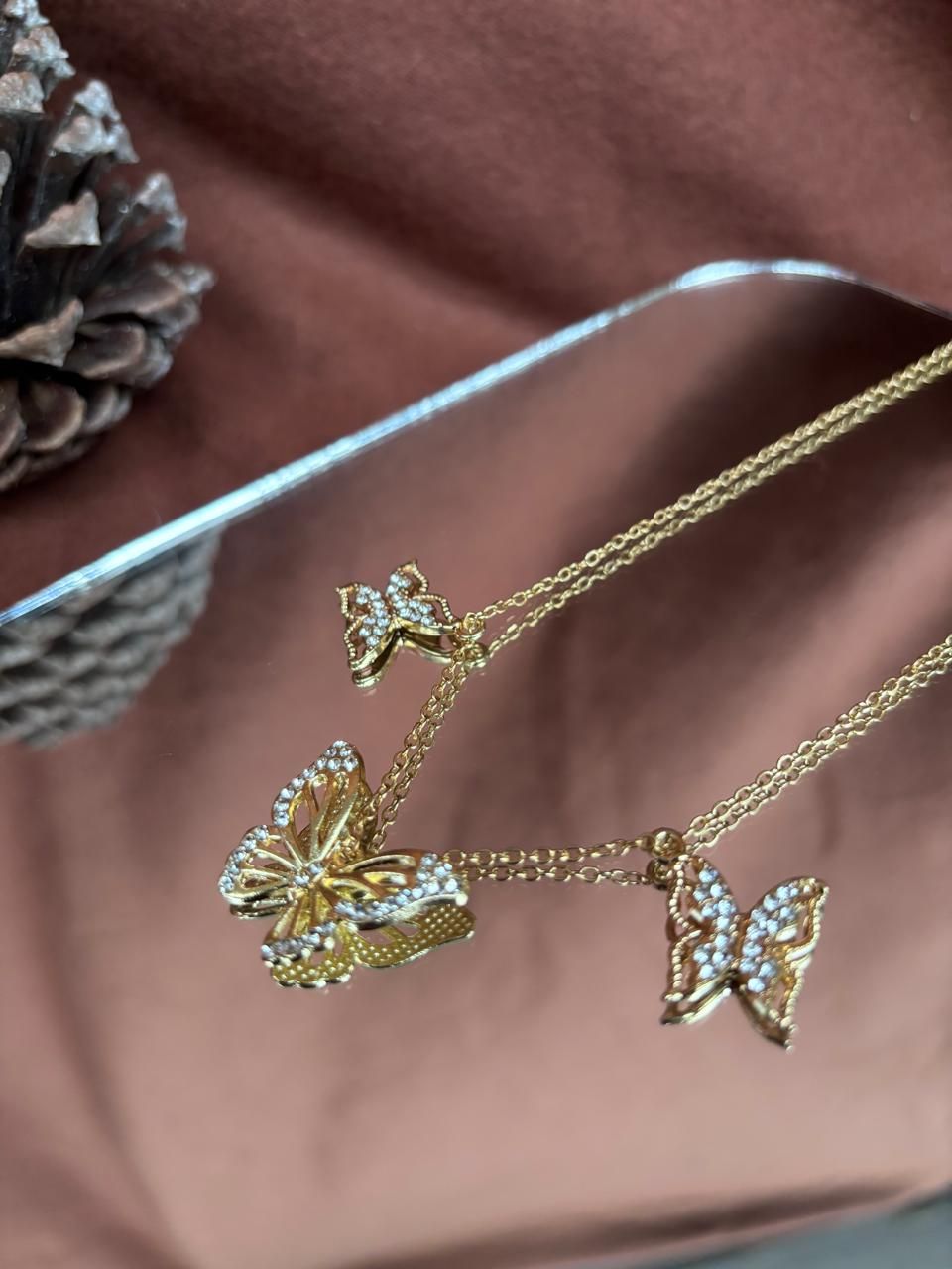 Butterfly charm necklace_0