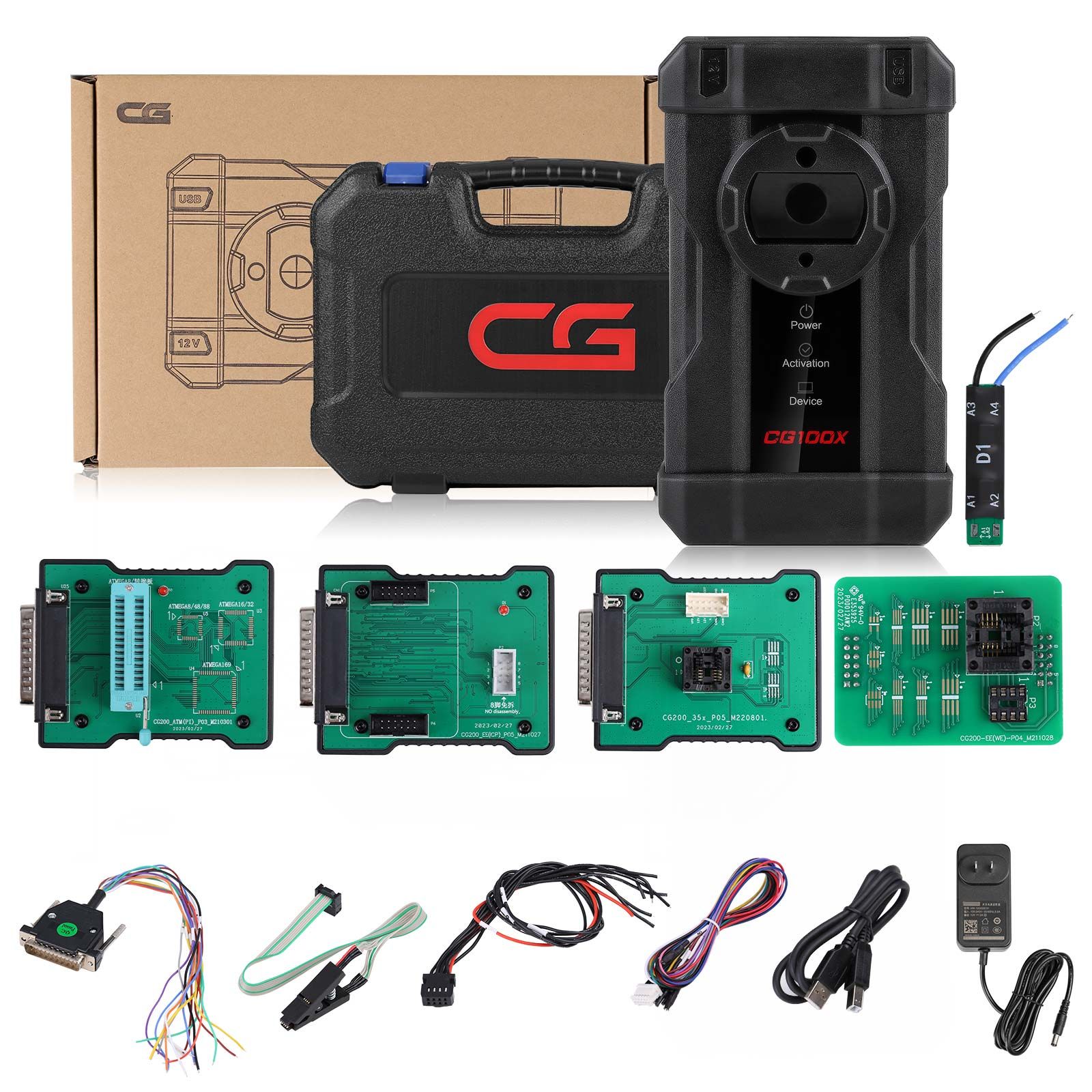 CGDI CG100X Smart Programmer for Airbag Reset Mileage Adjustment and Chip Reading with Free D1 Adapter Supports MQB 5A 5C 5D Clusters_0