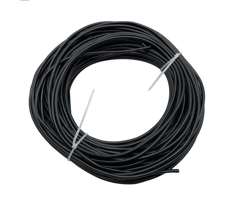 Buy High Temperature Resistant Silicone Cable - 1Meter Length, 1.8mm Thickness, 20AWG Gauge, Low Resistance, BLACK_0