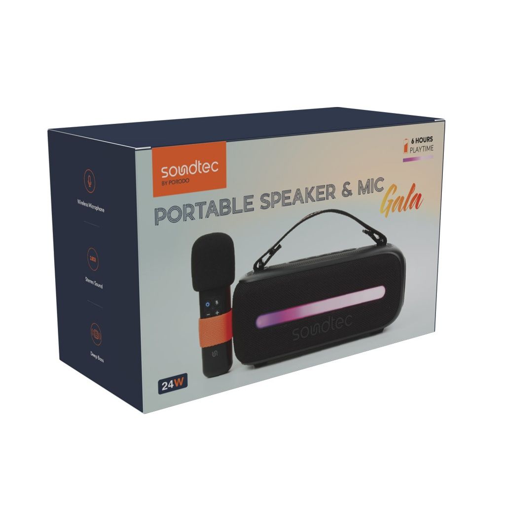 PORODO  GALA PORTABLE SPEAKER DUAL MIC._1