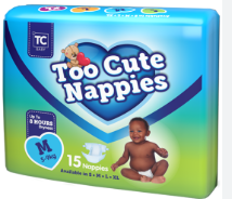 Too Cute Nappies Medium (5-9kg) - (40)_0