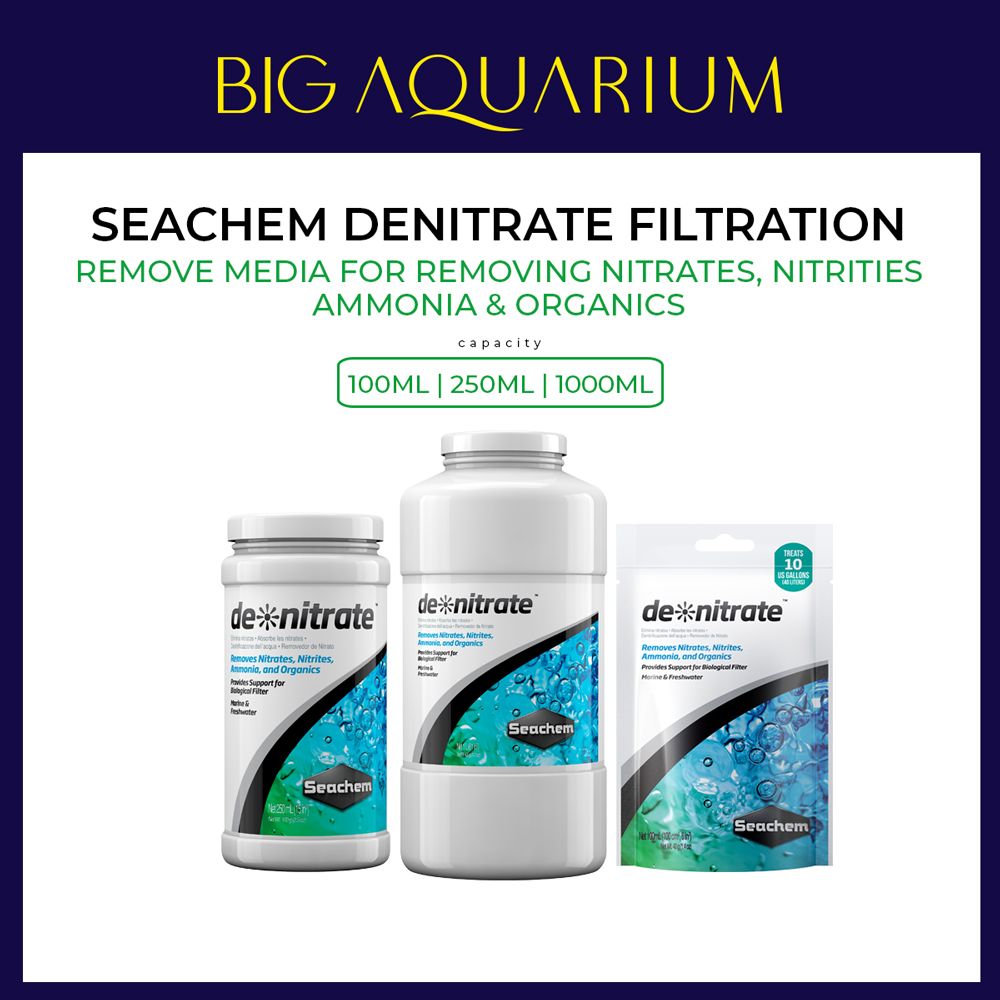 Seachem de*nitrate DeNitrate De Nitrate Filtration Removes nitrates, nitrites, ammonia and organics ( 100ml / 250ml / 1000ml )_0