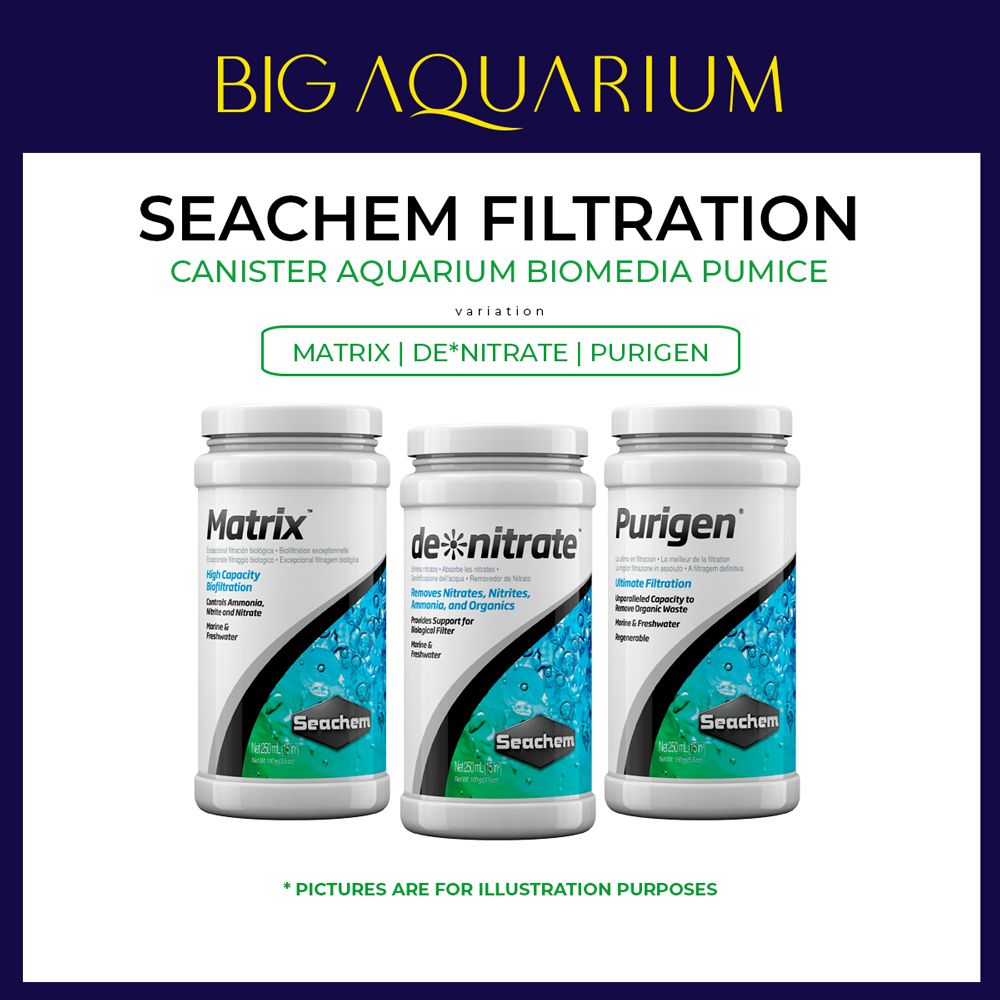 Seachem Filtration Canister Aquarium Biomedia Pumice - Matrix / Denitrate / Purigen_0