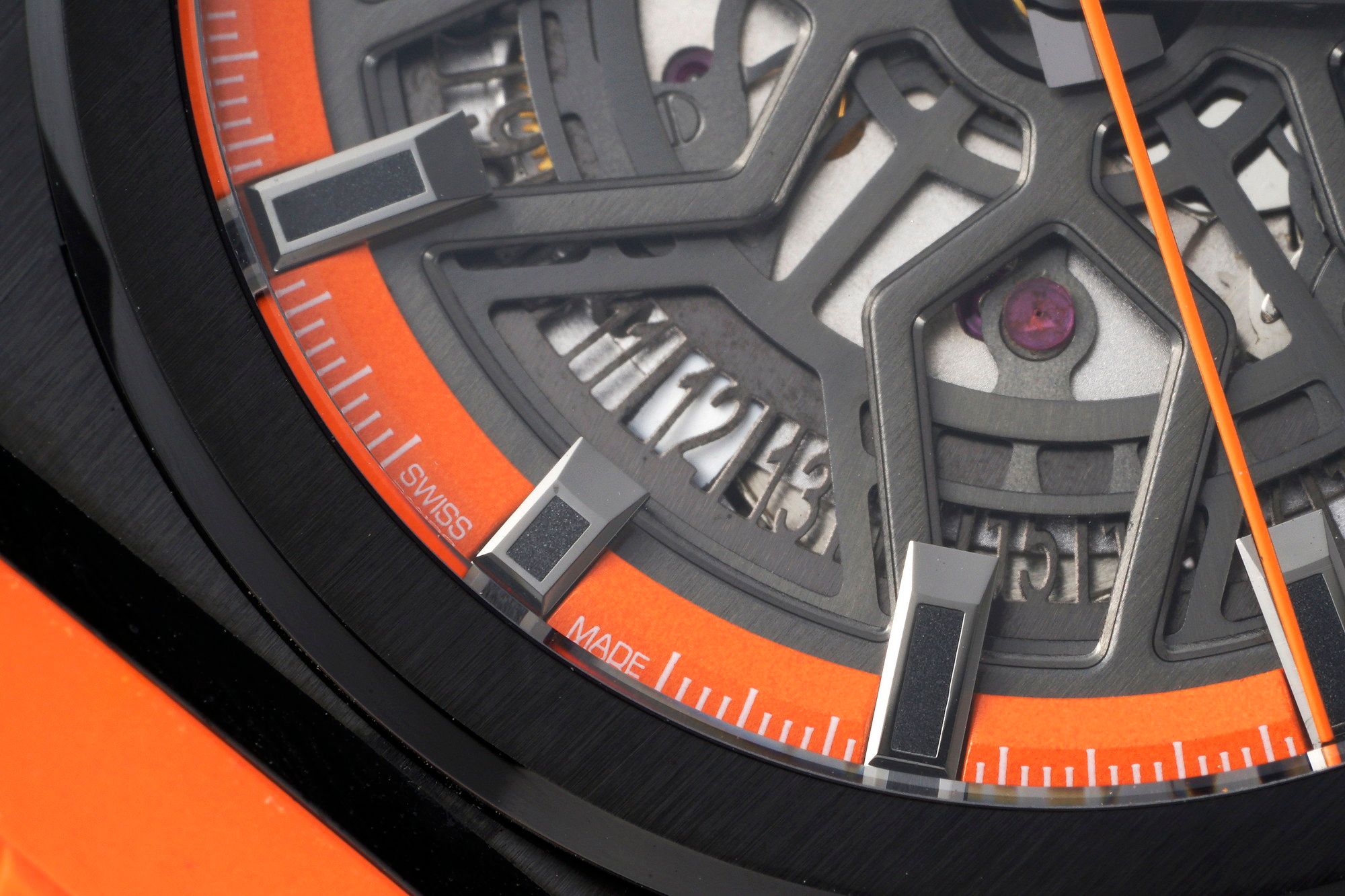 Zenith Defy Skeleton Orange and black_4