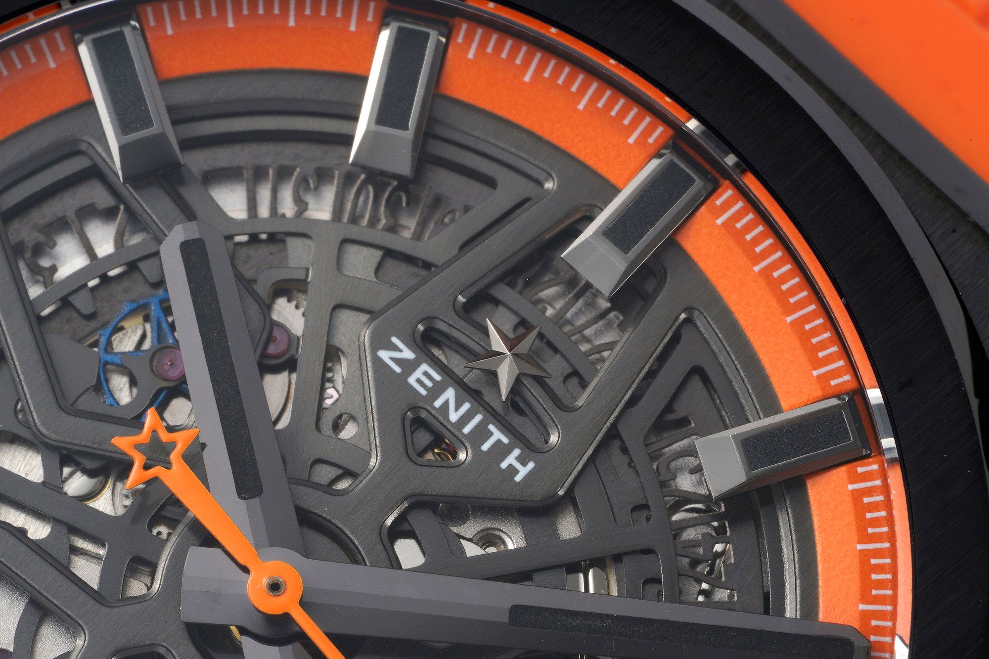 Zenith Defy Skeleton Orange and black_3