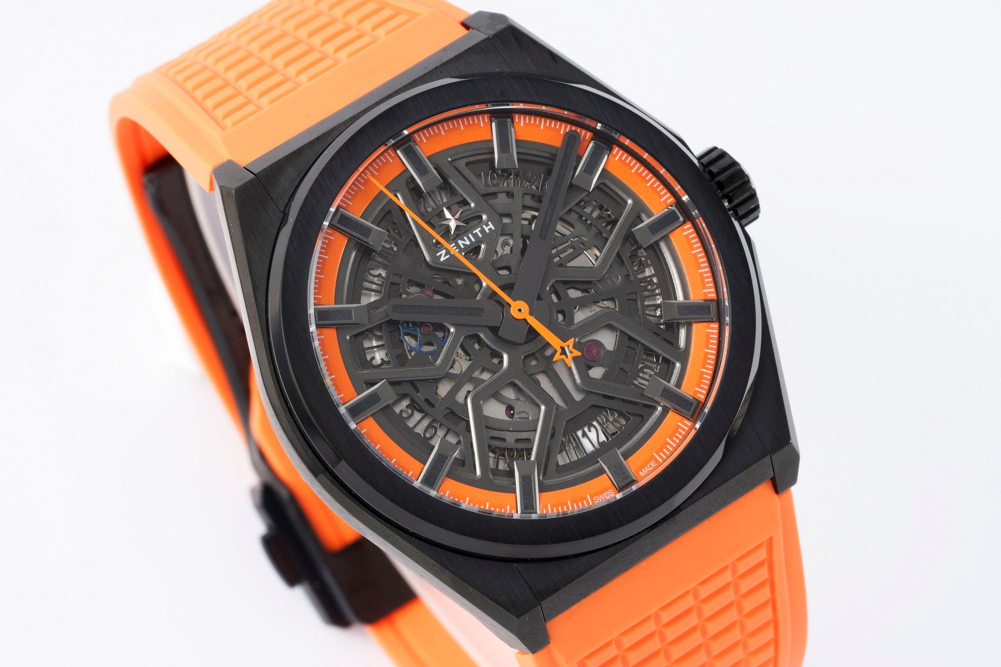 Zenith Defy Skeleton Orange and black_1