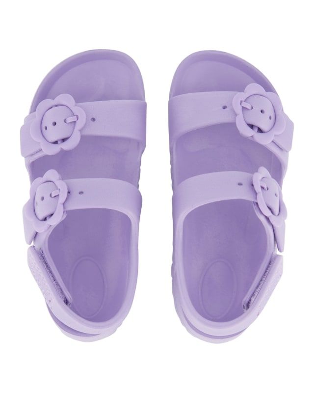 Junior Double Strap Slides - Lavender - NEW_1