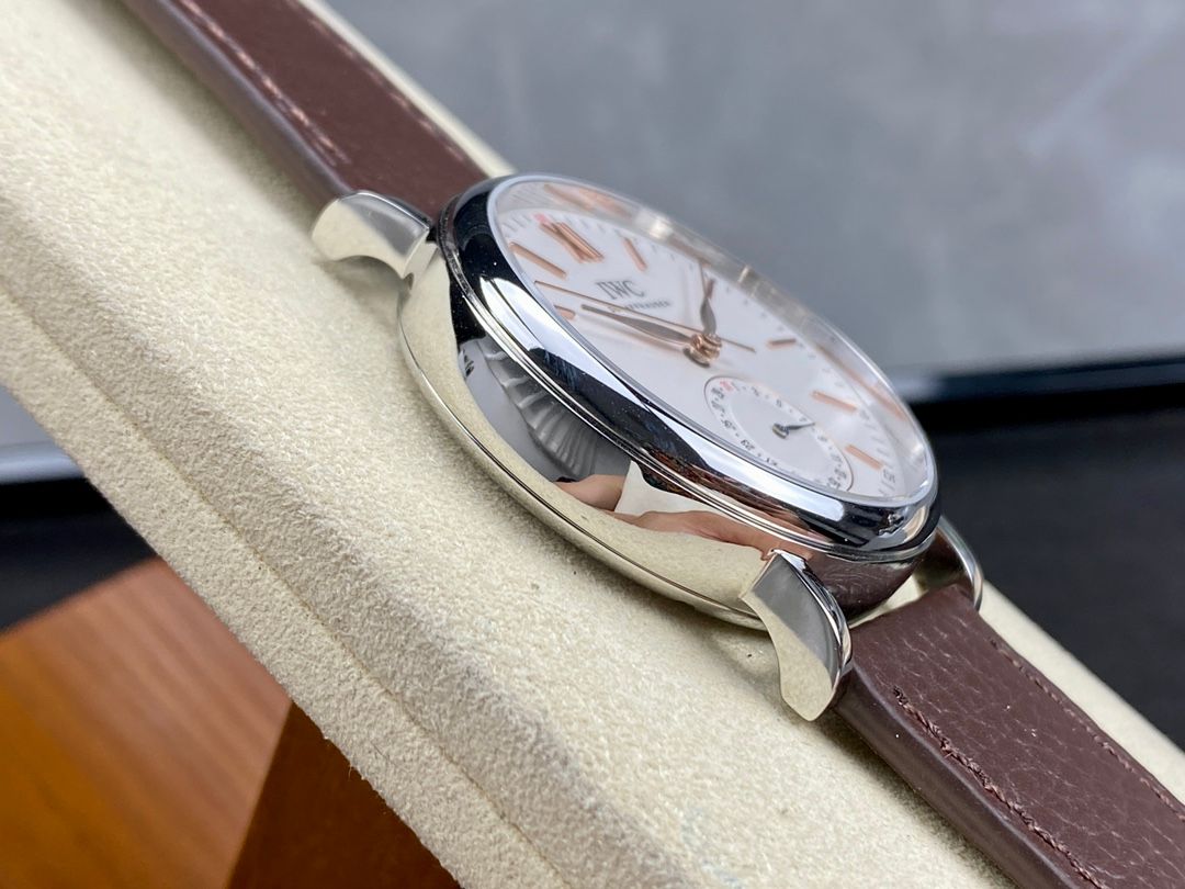 IWC Portofino Automatic White and Brown_4