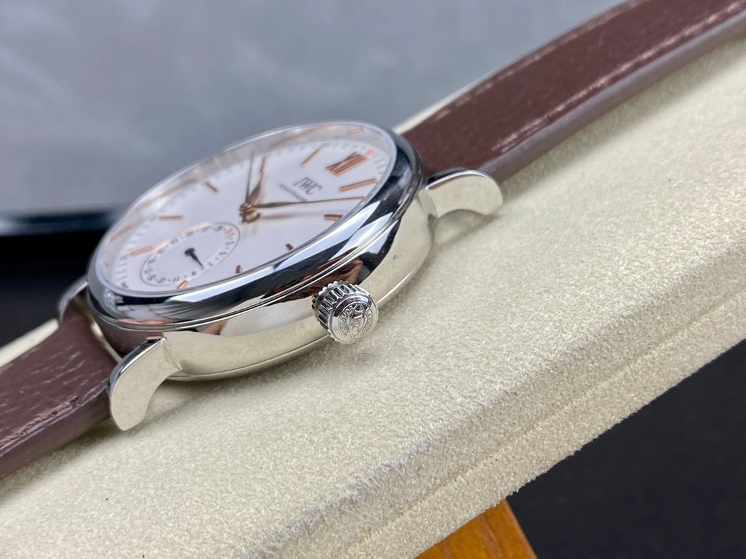 IWC Portofino Automatic White and Brown_5