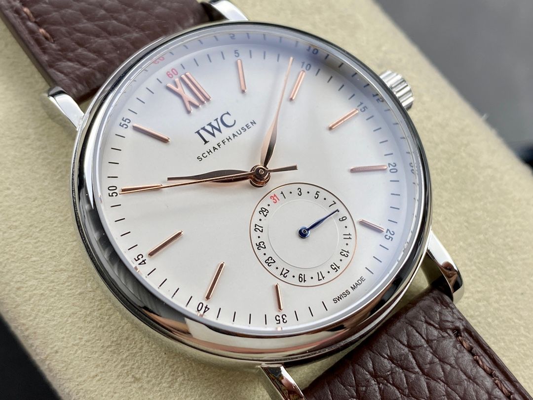 IWC Portofino Automatic White and Brown_1