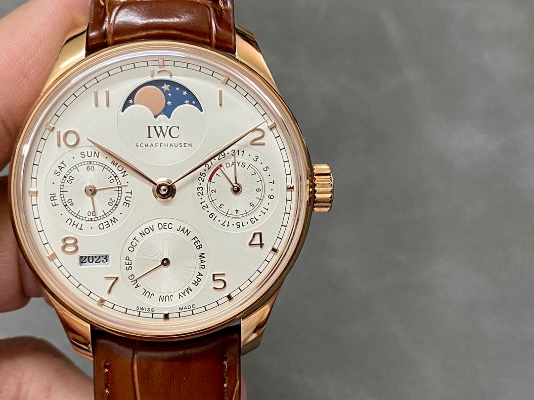 IWC Portugieser Perpetual Calendar White and Gold_0