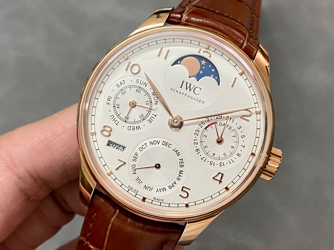 IWC Portugieser Perpetual Calendar White and Gold_2