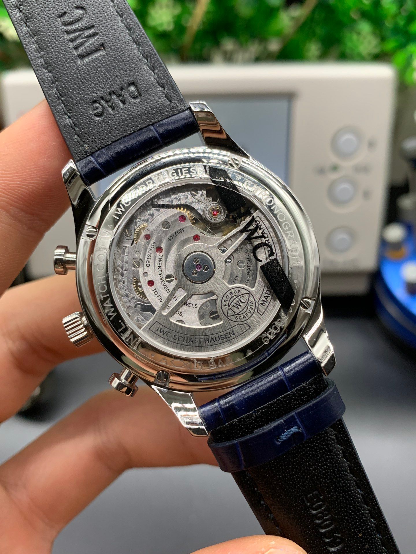 IWC Portugieser Chronograph  White and Blue_5