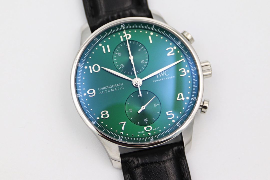 IWC Portugieser Chronograph Green and Black_1