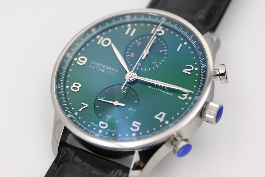 IWC Portugieser Chronograph Green and Black_2