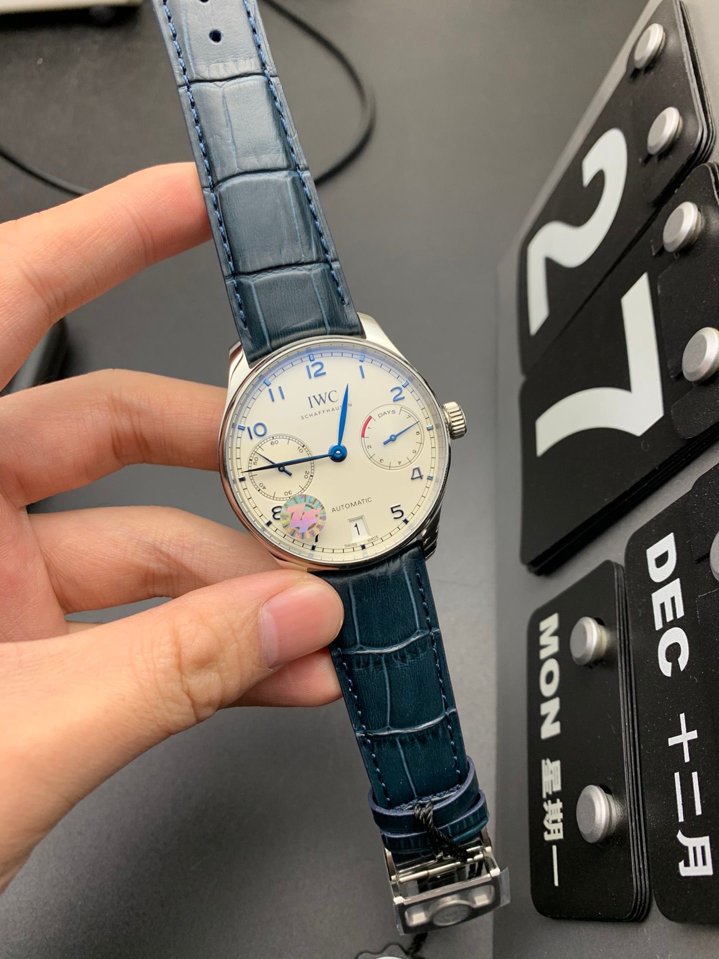 IWC Portugieser Automatic White and Blue_6