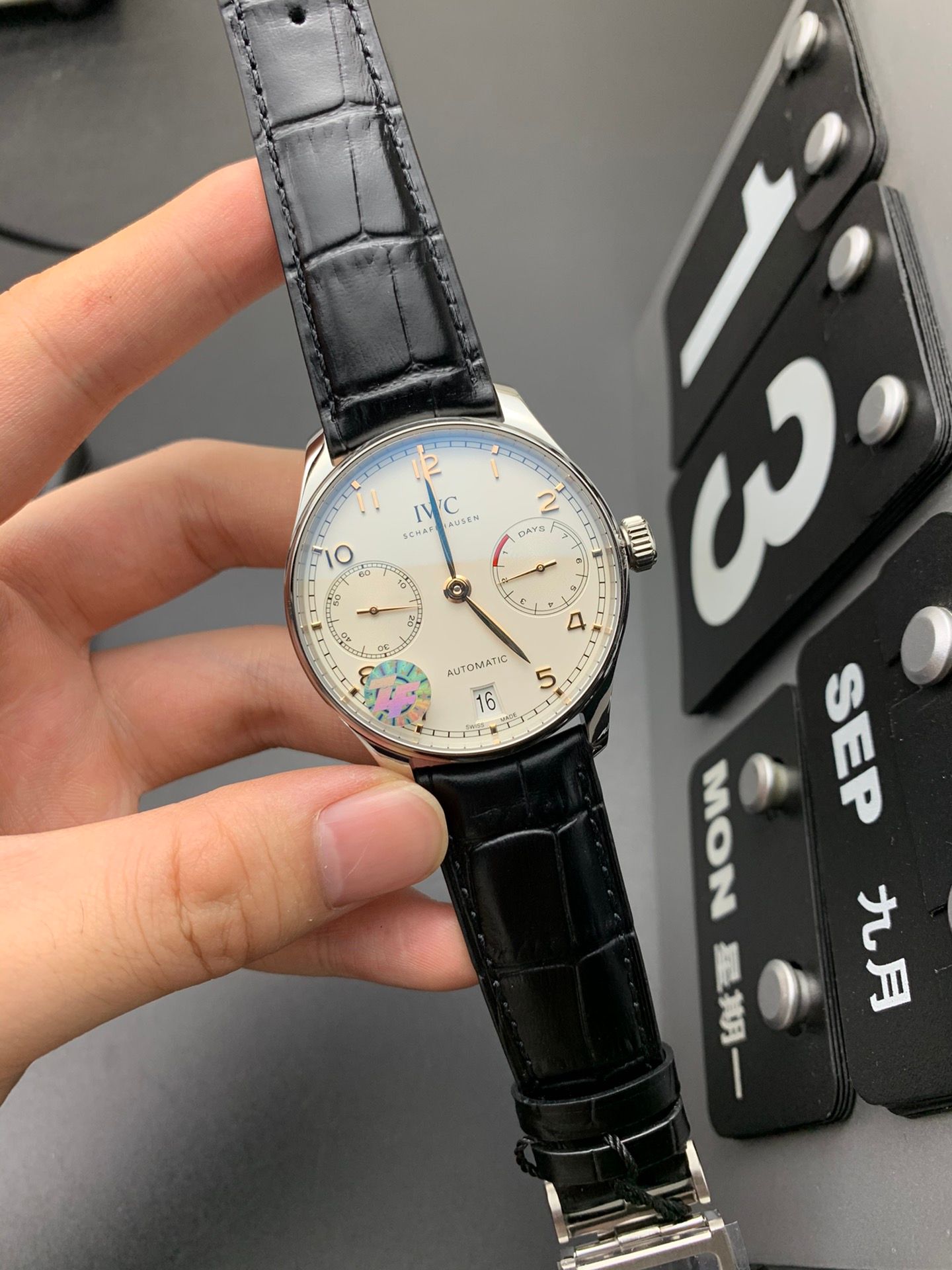 IWC Portugieser Automatic White and Black_5