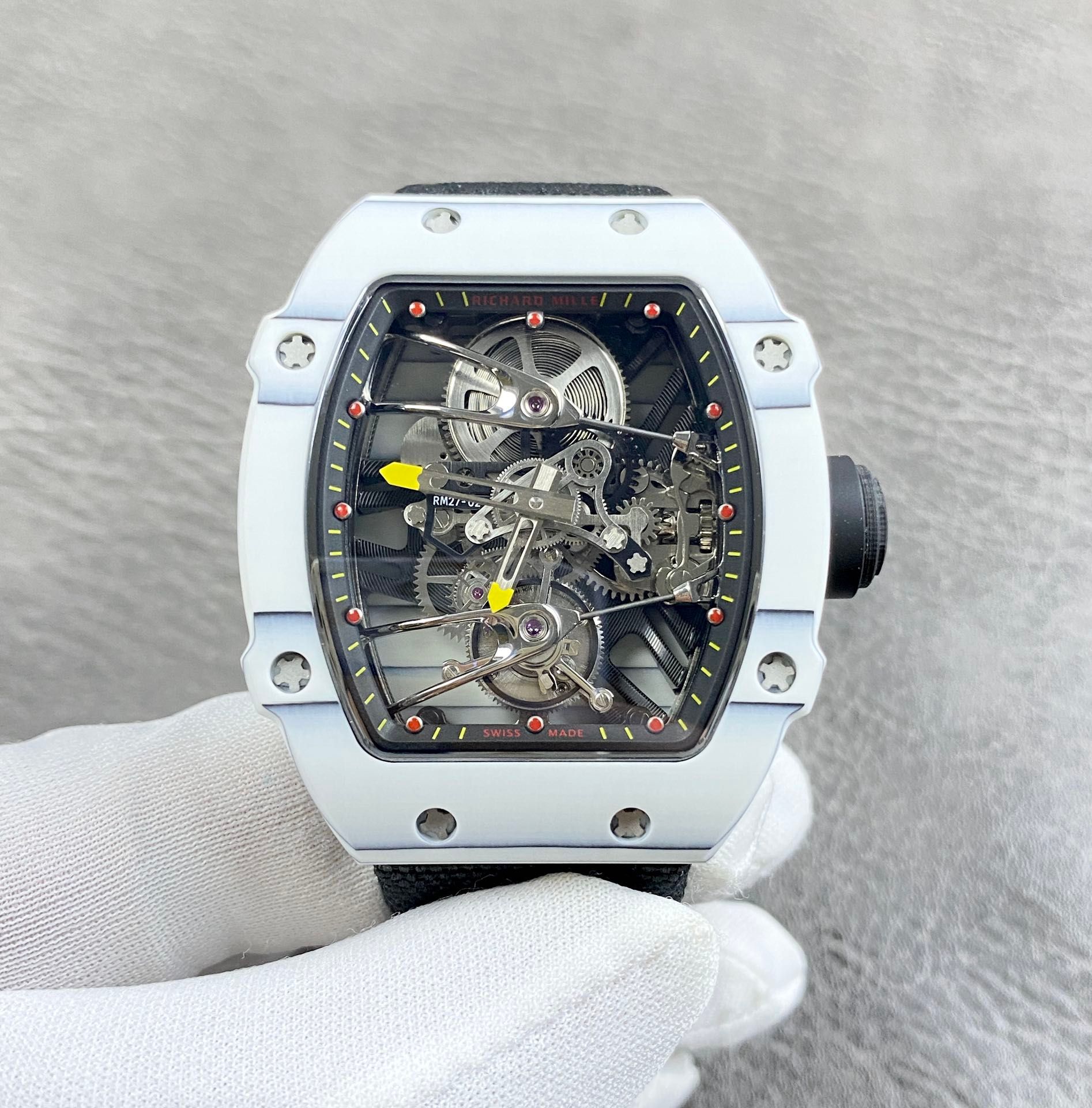 Richard Mille Skeletonized Watch White_0