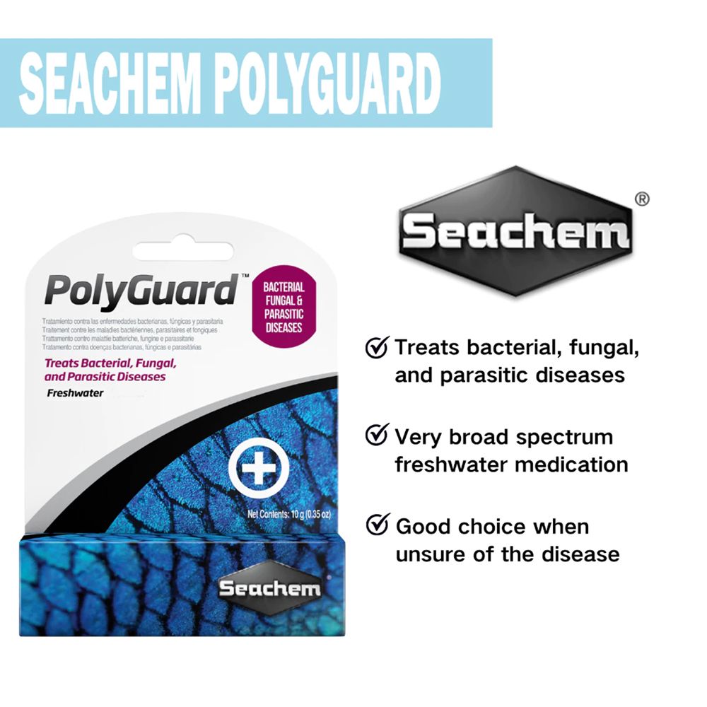 Seachem Polyguard - Treats Fish Mouth Rot Fin Rot ( 10G / 0.35oz )_1