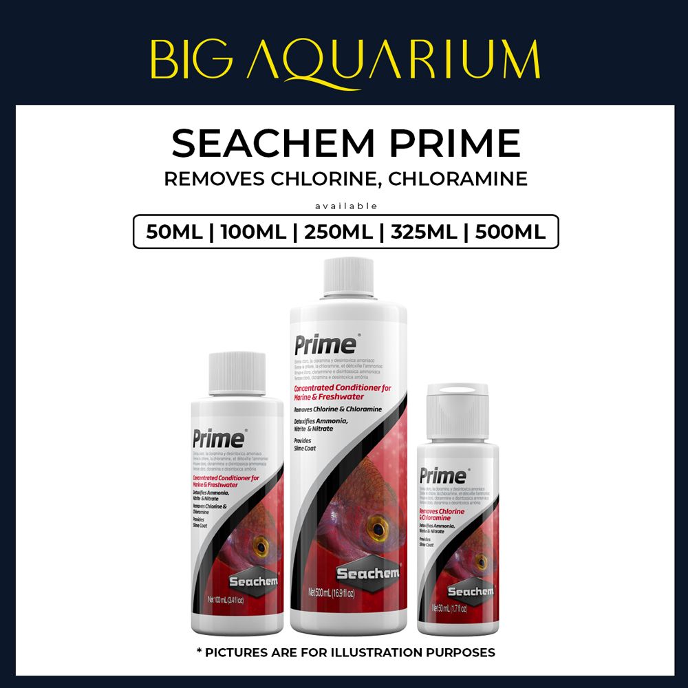 Seachem Prime - Removes Chlorine Chloramine Ammonia Nitrite Nitrate Anti Chlorin_0