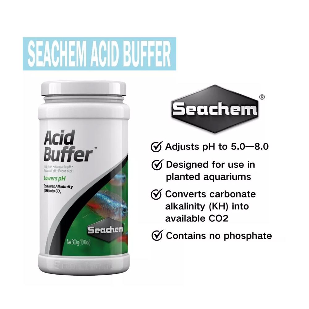 Seachem Acid Buffer - Adjusts pH to 5.0 - 8.0 ( 70G / 300G / 600G / 1.2KG )_1