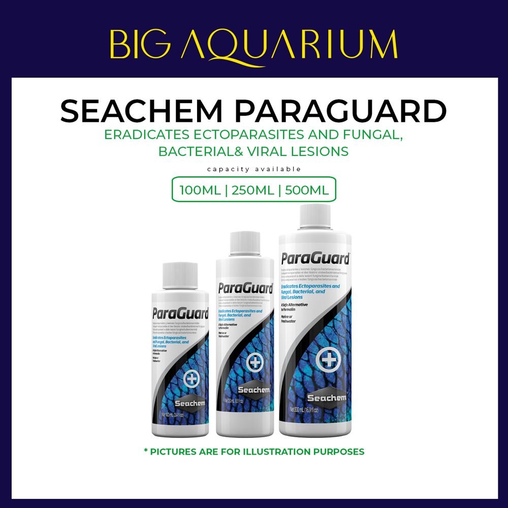 Seachem ParaGuard - Treat a variety of parasitic infections of exotic fish ( 100ml / 250ml / 500ml ) Para Guard_0