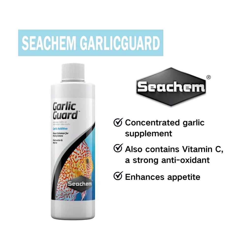 Seachem GarlicGuard - Enhances Fish Health / Appetite ( 100ML / 250ML / 500ML )_1