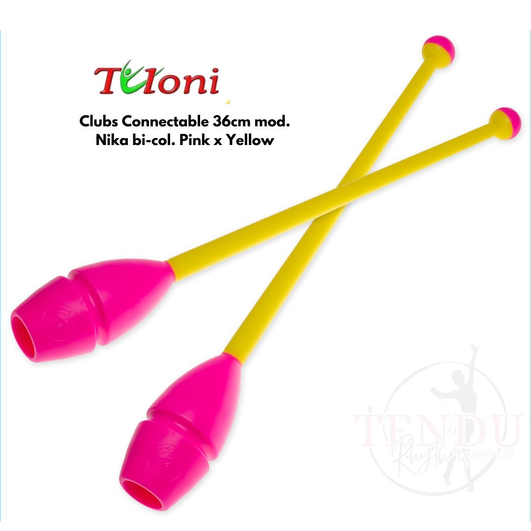 TULONI | Clubs Connectable 36cm mod. Nika bi-col. Pink x Yellow (CL-T36-NPY )_0