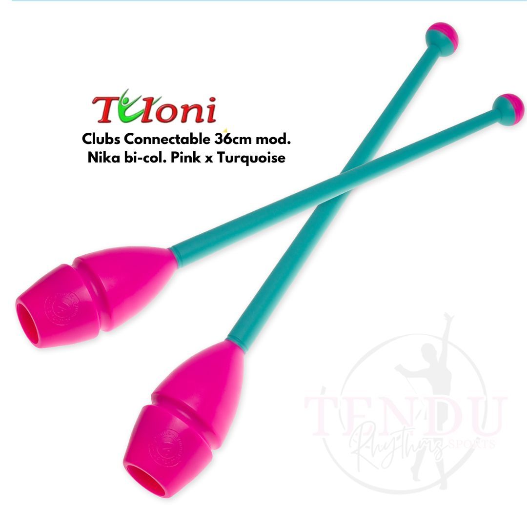 TULONI |  Clubs Connectable 36cm mod. Nika bi-col. Pink x Turquoise (CL-T36-NPT)_0