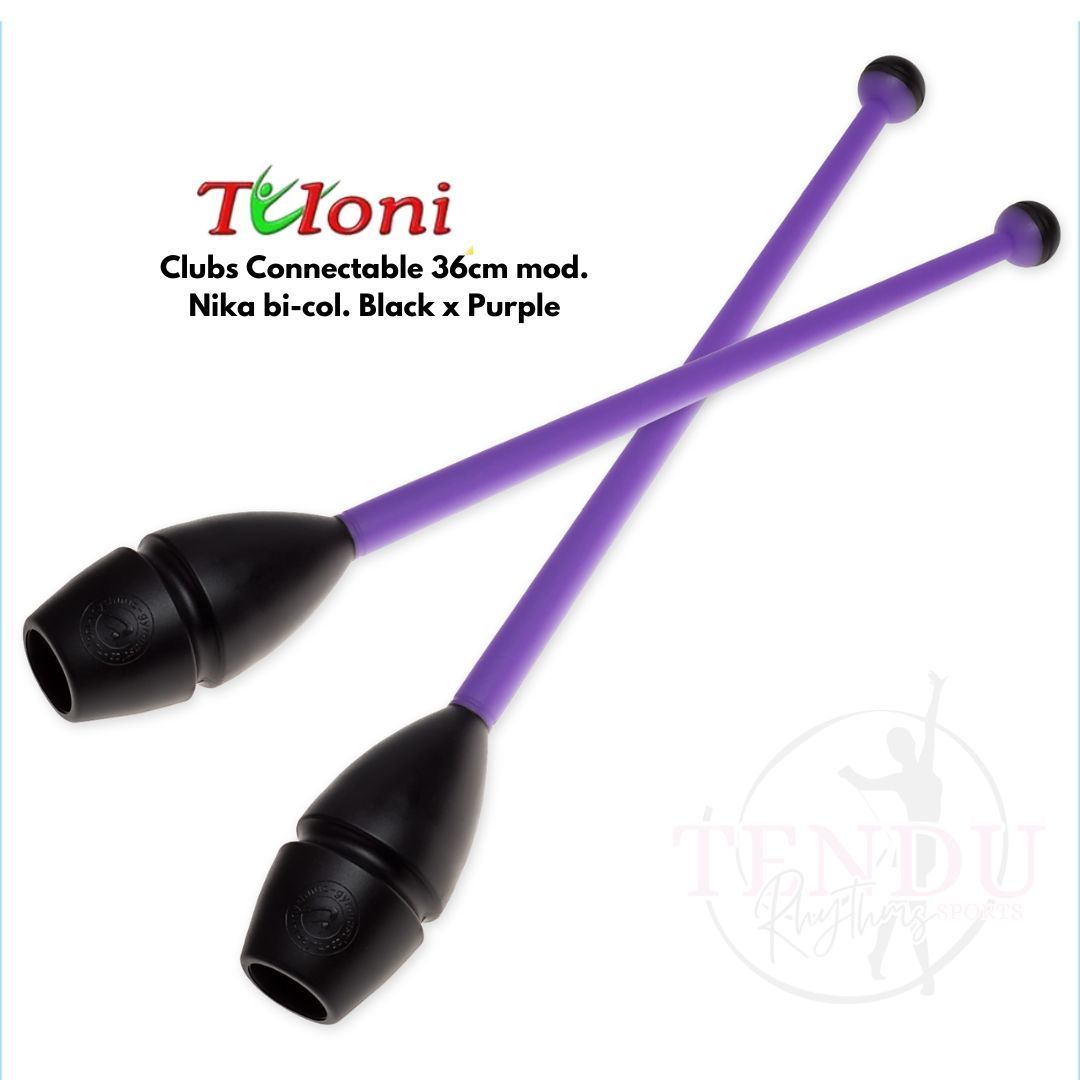 TULONI |  Clubs Connectable 36cm mod. Nika bi-col. Black x Purple (CL-T36-NBP _0