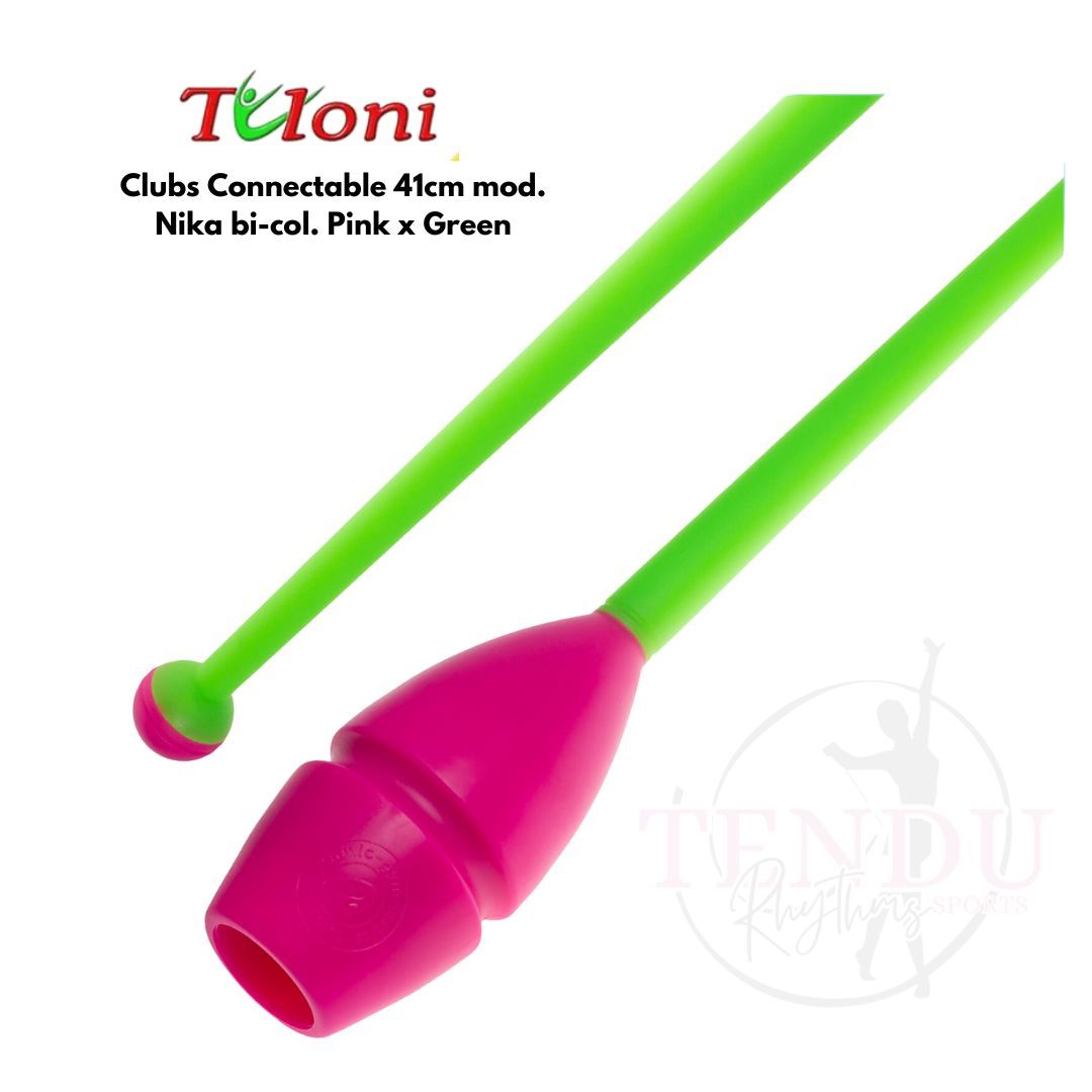 TULONI | Clubs Connectable 41cm mod. Nika bi-col. Pink x Green (CL-T41-NPG )_0