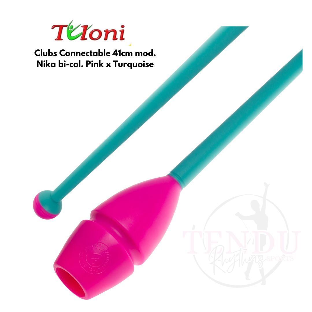 TULONI |  Clubs Connectable 41cm mod. Nika bi-col. Pink x Turquoise (CL-T41-NPT)_0